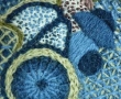 Jacobean crewel wool work hand embroidery